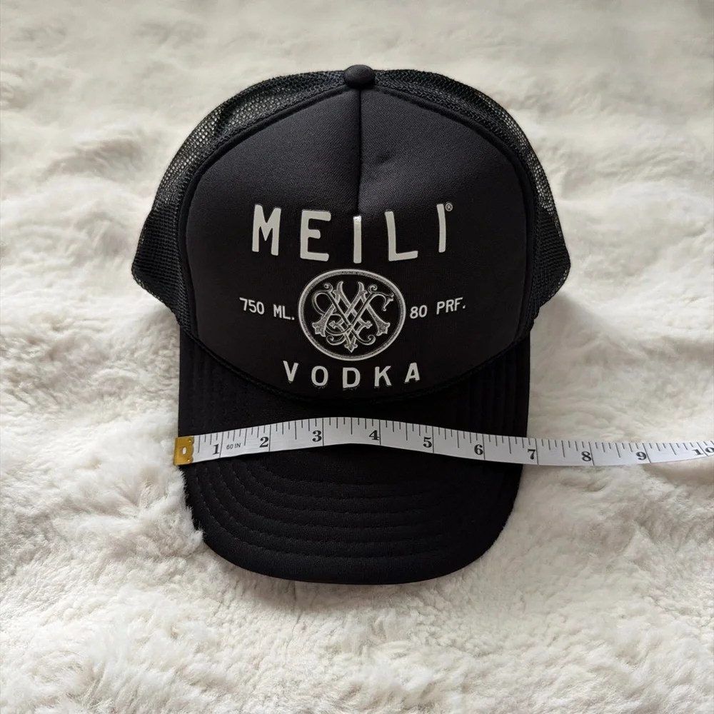 MadeWorn Black “Meili Vodka” Mesh Trucker Hat - Street Cool & Adjustable